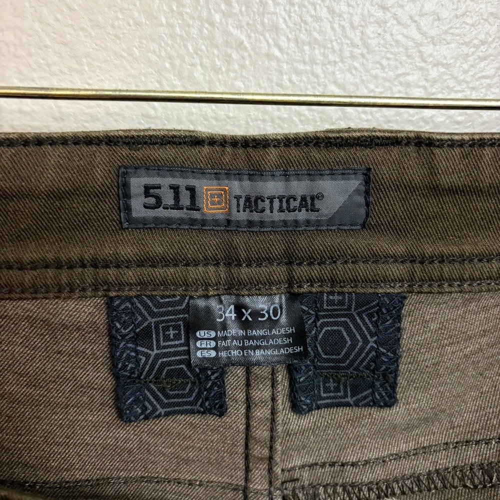 5.11 Tactical Defender-Flex Slim Pants 34x30 Dark Brown Workwear Outdoor - Picture 5 of 6